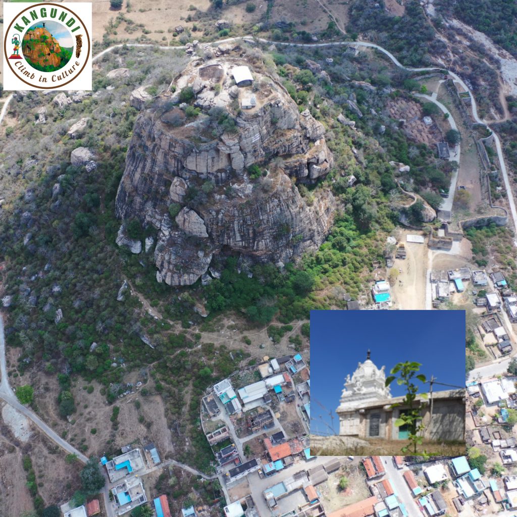 Kangundi Inselberg Fort in Shape of Shivling for Bouldering in Kuppam, Chittoor, Andhra Pradesh, India